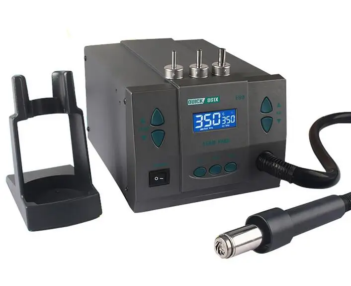 

Quick 861X Intelligent digital display 1300W High Power Heat Gun Rework Hot Air Gun Desoldering Station Soldering Station