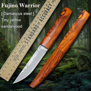 

VG10 Damascus steel Japanese knife, 60-62hrc vacuum heat treatment sharp camping hunting Outdoor knife series (samurai style)