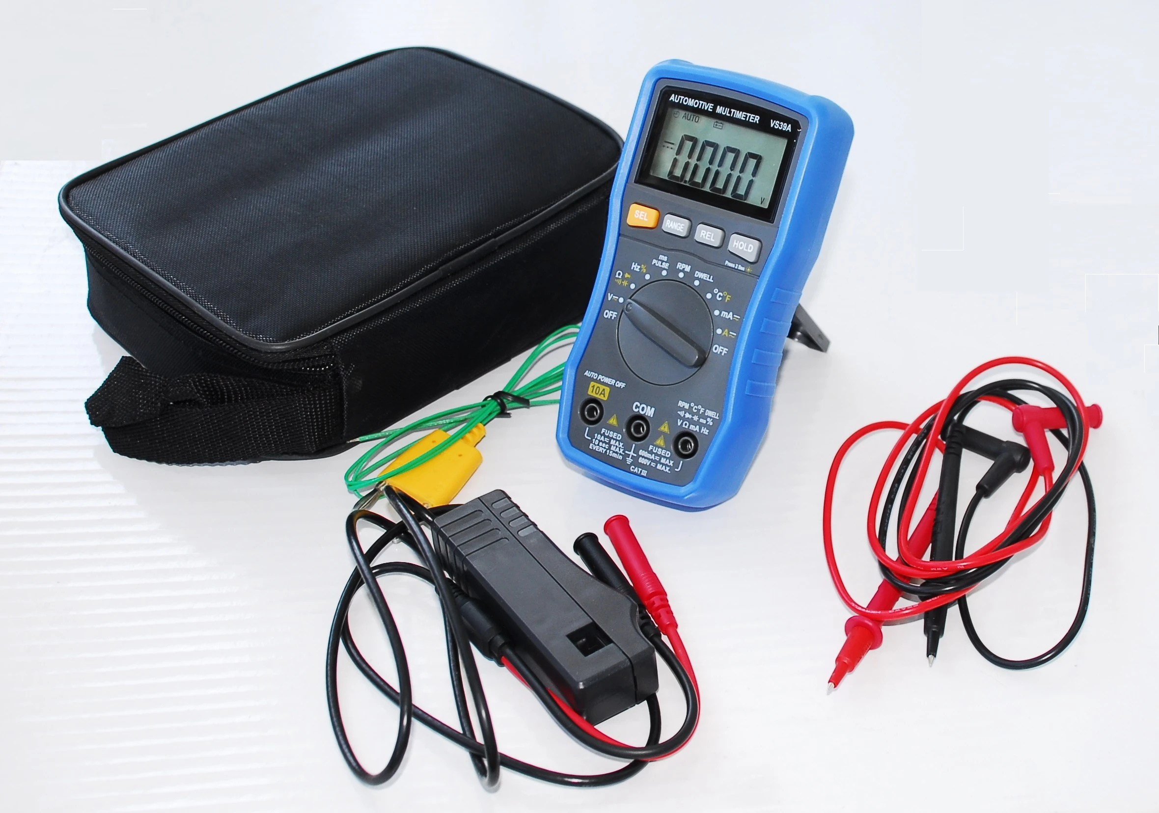 Lcd Automotive Multimeter With Tachometer Kit Model Vs39a Diagnostic