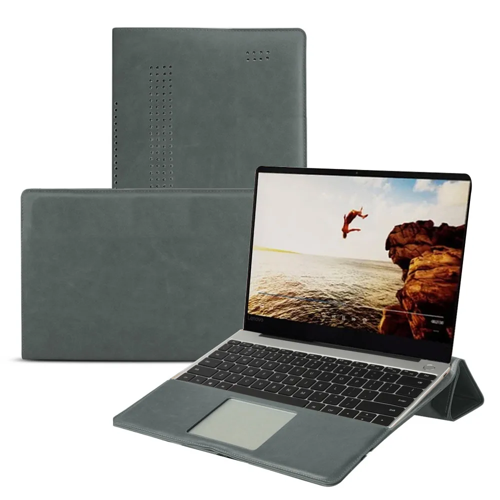 

Case Cover For Lenovo Pro 13.3 inch 2019 Laptop Case Sleeve PU Leather Full Angle Guard Flip Stand Notebook Protective Cover