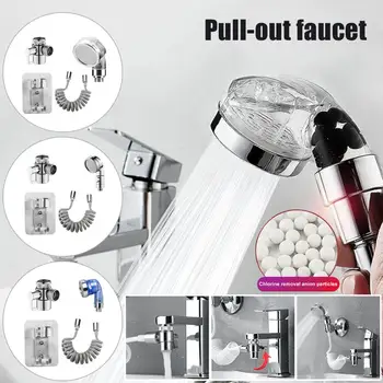 

Faucet Sprayer Attachment Hair Washing Handshower Faucet Aerator with 4.9ft Coiled Hose for Utility Room Bathroom Laundry Tub