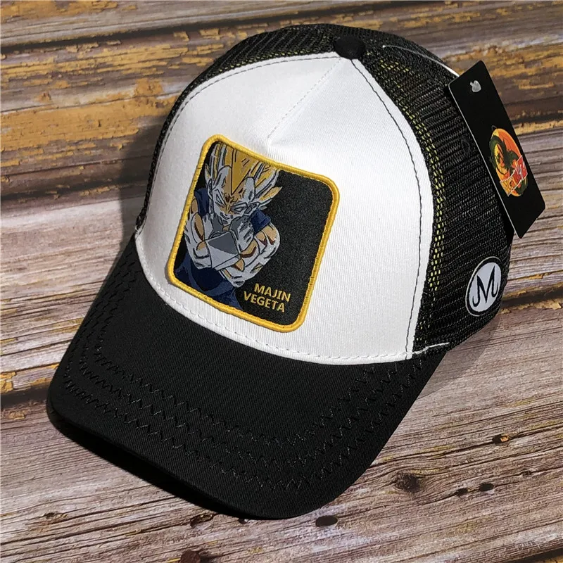 Новая брендовая Кепка Dragon Ball Z VEGETA Snapback Trucker Dad Hat Мужская и женская кепка в стиле панк, хип-хоп, регулируемая косточка, сетчатая Кепка, Прямая поставка