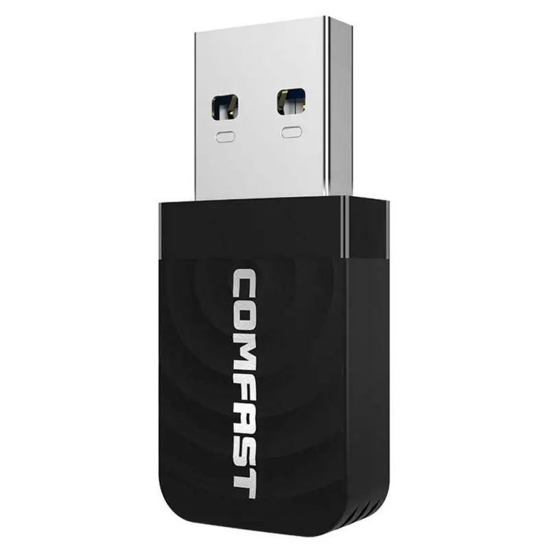 Мини USB 3,0 Беспроводная сетевая карта 1300 Мбит/с Ethernet WiFi ключ адаптер приемник 802,11 B/g/n 5,8/2,4 ГГц двойной COMFAST CF-812AC