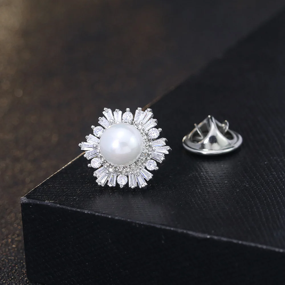 2020 Новое поступление жемчужные броши Снежинка для женщин в стиле барокко