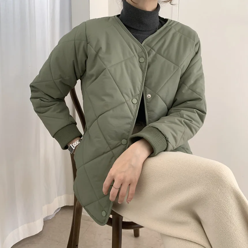 HziriP 2021 New Autumn Winter Coat Women Bread Clothes Elegant Office Wear Single Breated Solid Female Warm Outwear Jackets | Женская