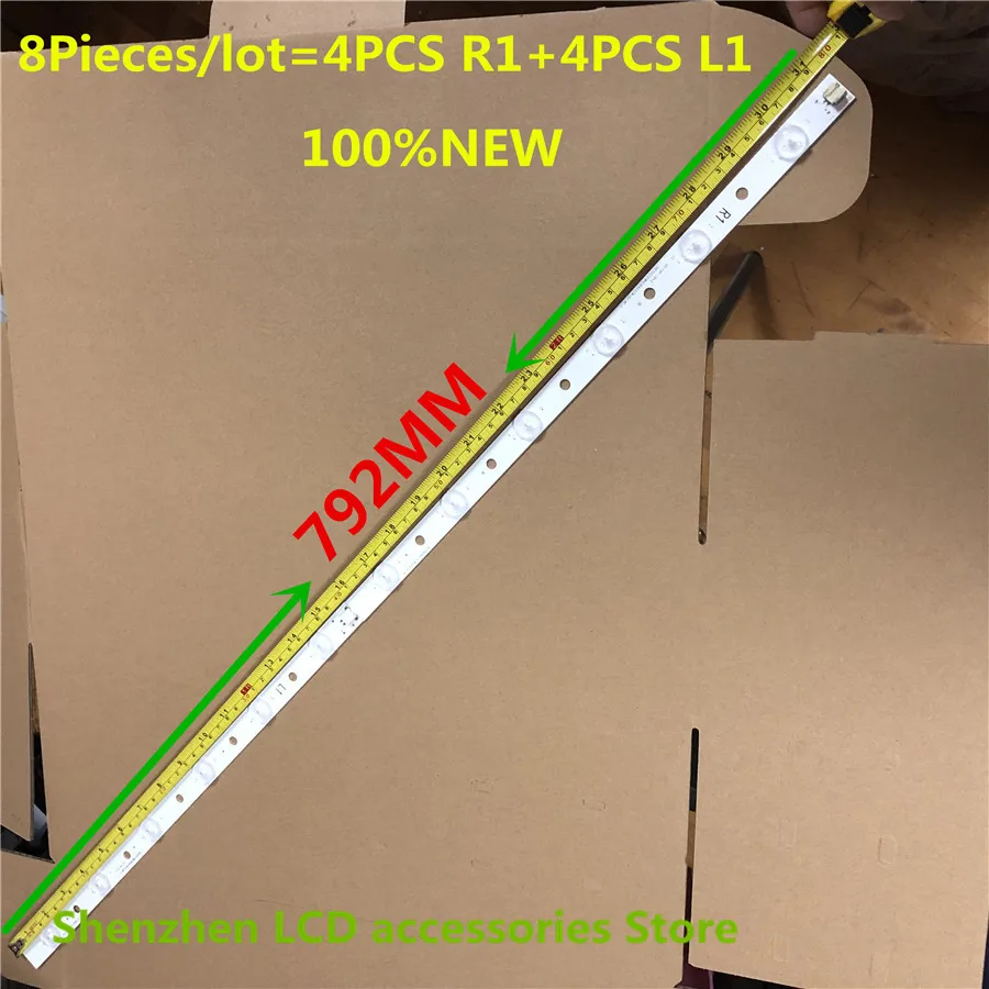 8Pieces/lot LED backlight for 39L4353D 39L2333D 39&quot TV SVT390A12_L_REV1.0_130314 SVT390A12_R_REV1.0_130314 100%NEW - Цена: 2 026,78 руб. / lot
