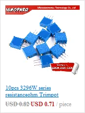 5 шт WH148 6PIN B10K двойной стерео потенциометр 10 K Ом вала 15 мм горшок 10 K Ом R