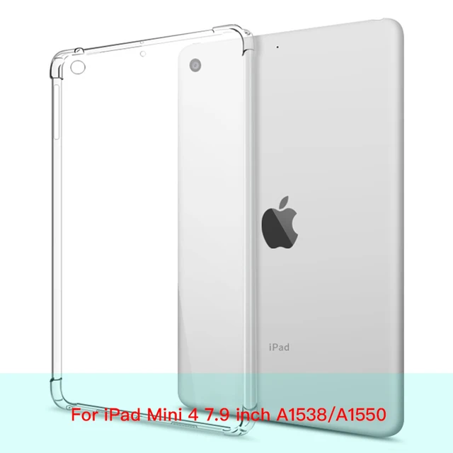 For New iPad 7 8 9 10.2 9.7 2021 5 6 Air 10.9 2 3 4 Case TPU Silicon Transparent Cover For iPad Pro 10.5 '' 11'' Mini 2 3 4 5 6 iPad Mini 4