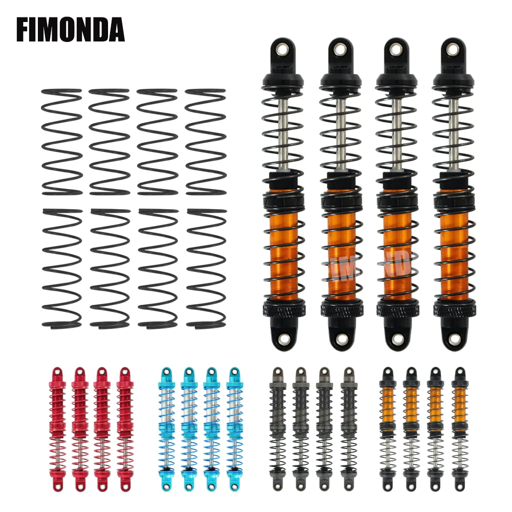 FIMONDA 4 шт. RC Гусеничный масляный регулируемый металлический удар 70 мм 80 90 100 110 120