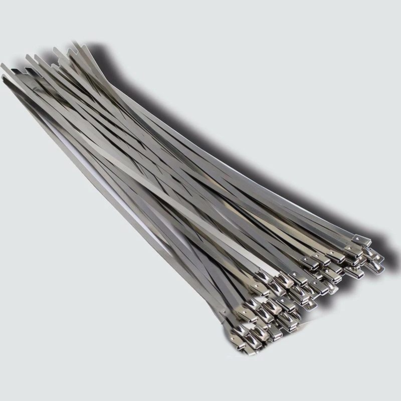 Qualité Acier Inoxydable Attaches de câbles Marine Grade Métal Fermeture Éclair Cravate exhaust wrap