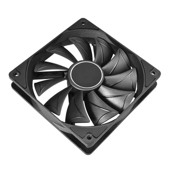 

4 Pin 120MM 1800RPM PWM PC Case Fan Speed Adjustable High Airflow CPU Radiator Long Life Ultra Quiet Computer Cooling Fan Black