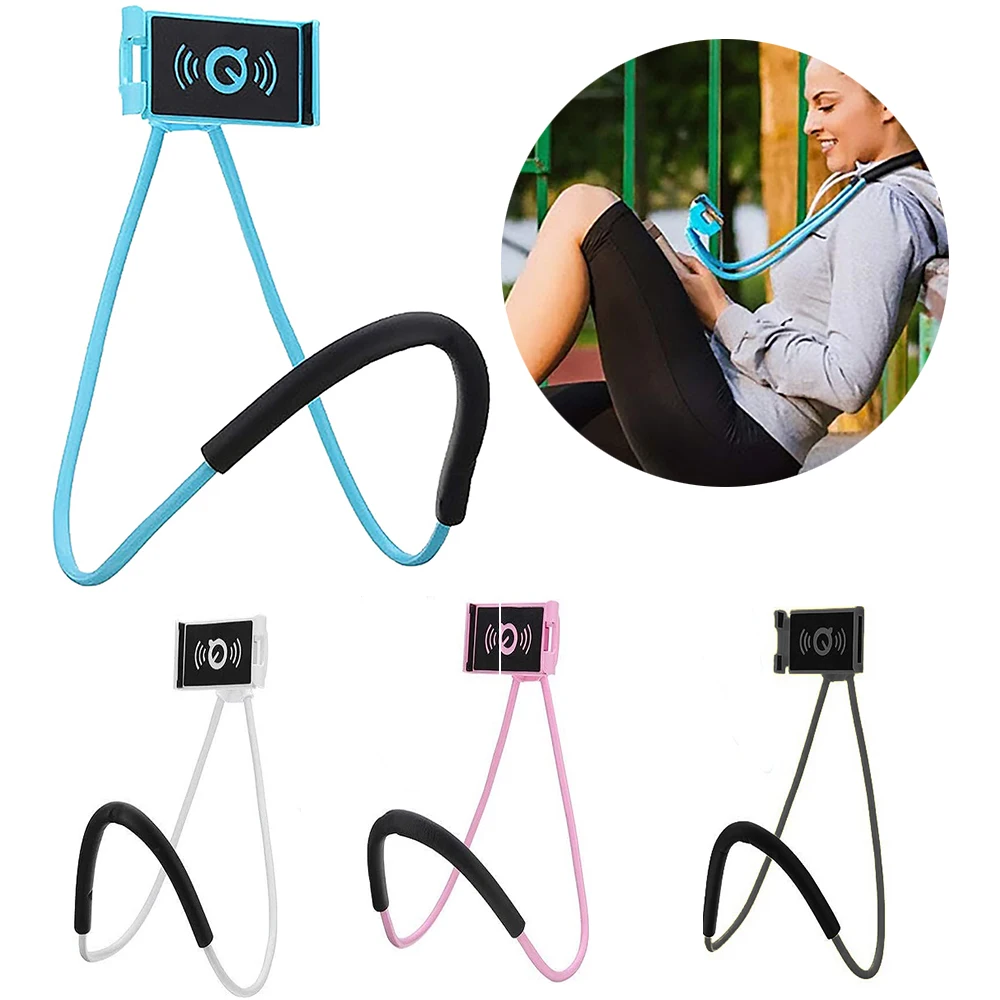 1pc Mobile Phone Holder Lazy Flexible 360 Degree Phone Stand Lazy Neck