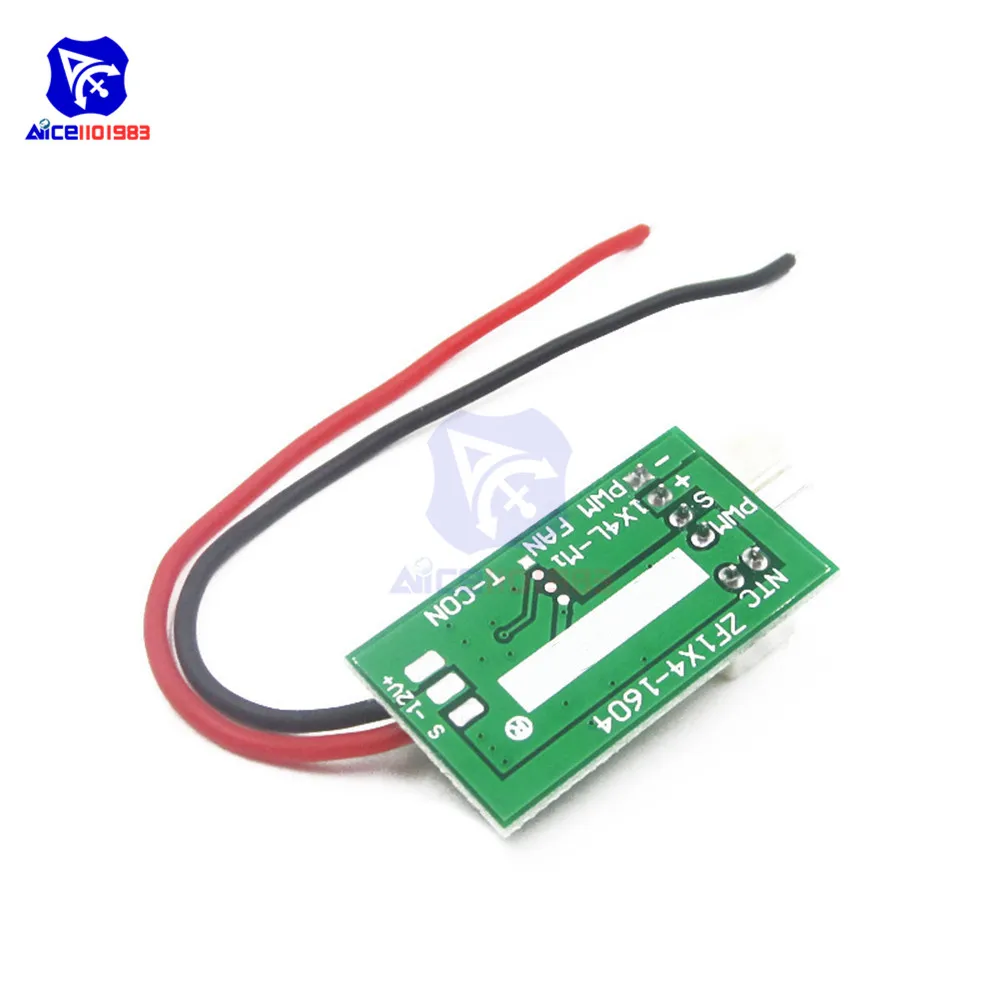 Diymore DC 12V PWM Температура детектор зонд регулятор температуры с 4-проводной Температура Скорость вентилятора контроллер регулятор для ПК Вентилятор STK IC