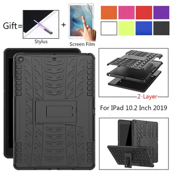 

Tablet Case for Apple IPad 10.2 Inch 2019 Kids Safe Shockproof Heavy Duty TPU Hard Stand Holder Coque For IPad 7 7th Generation