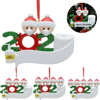 

Snowman Christmas Tree Pendant Popular Exquisite DIY Name Blessing Words Resin Pendant Christmas Ornaments 2020 New