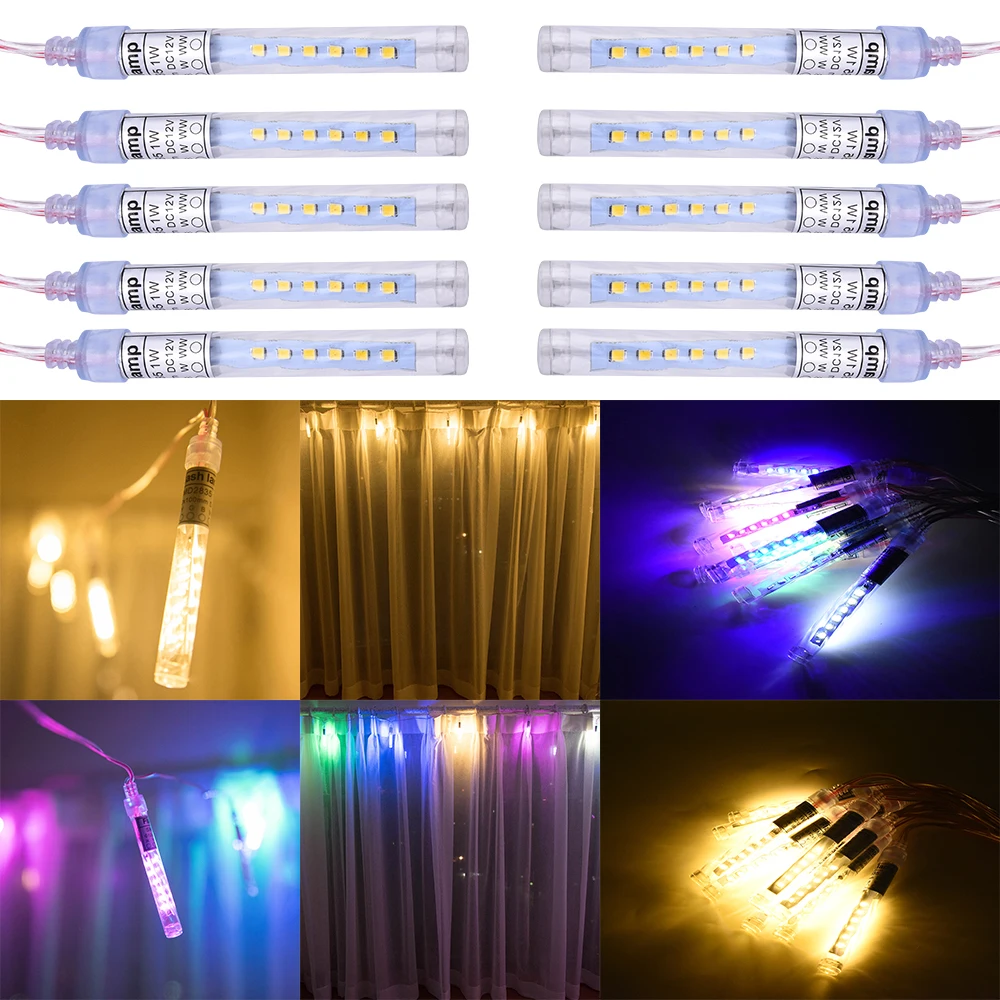 

4M LED String Lights Waterproof Xmas Decoration Pendant Light 8 Modes Flash Light LED Ice Bar String Light D30