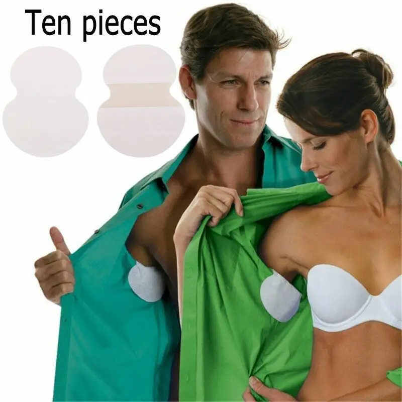10 piezas de ropa de cojín de axila almohadillas de absorción de sudor escudo axila parches de sudor mujeres desodorante almohadilla de absorción