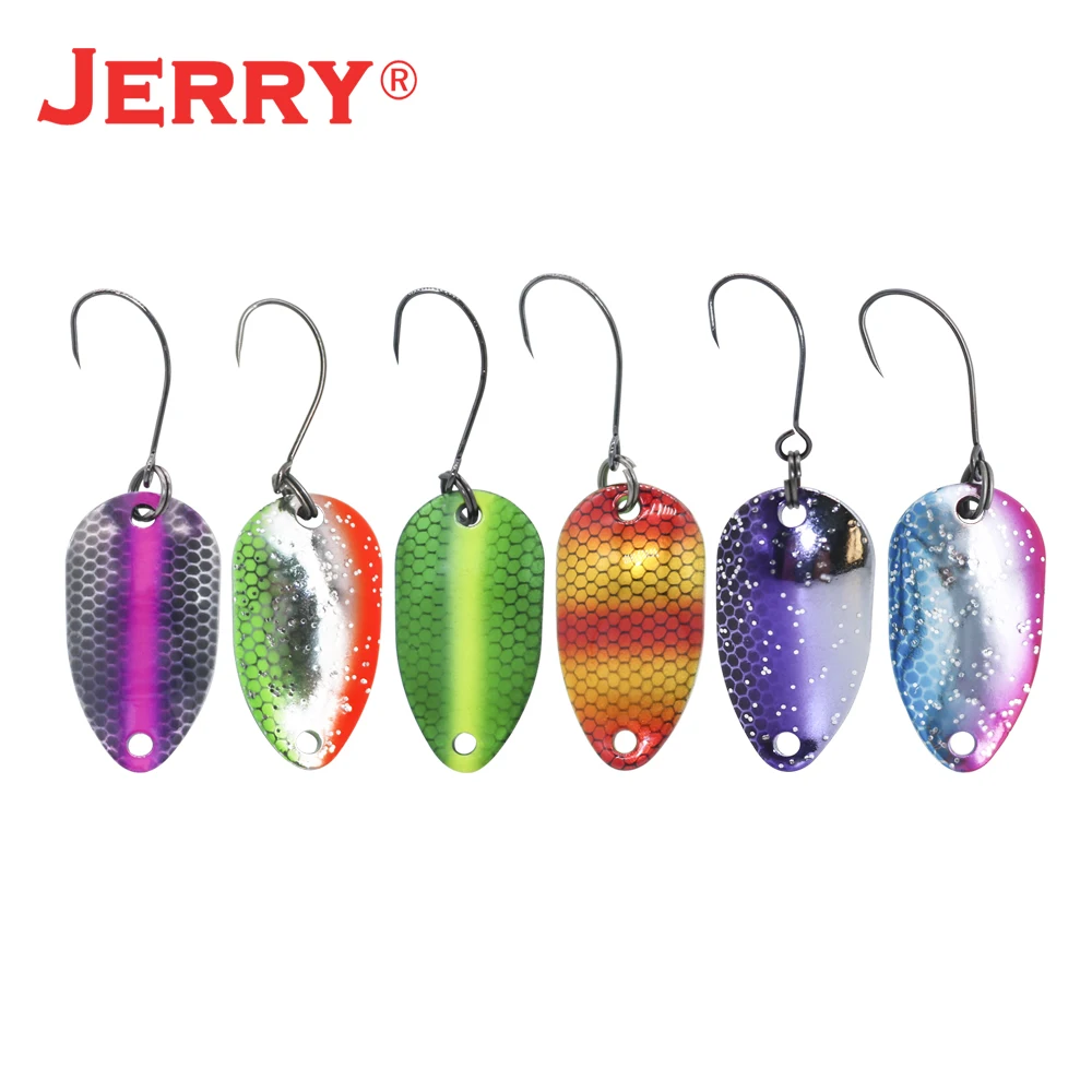 Jerry Gemini Micro Fishing Lures Kit Spoons Trout Spoon Wobbler Spinner  Bait Multiple Colors