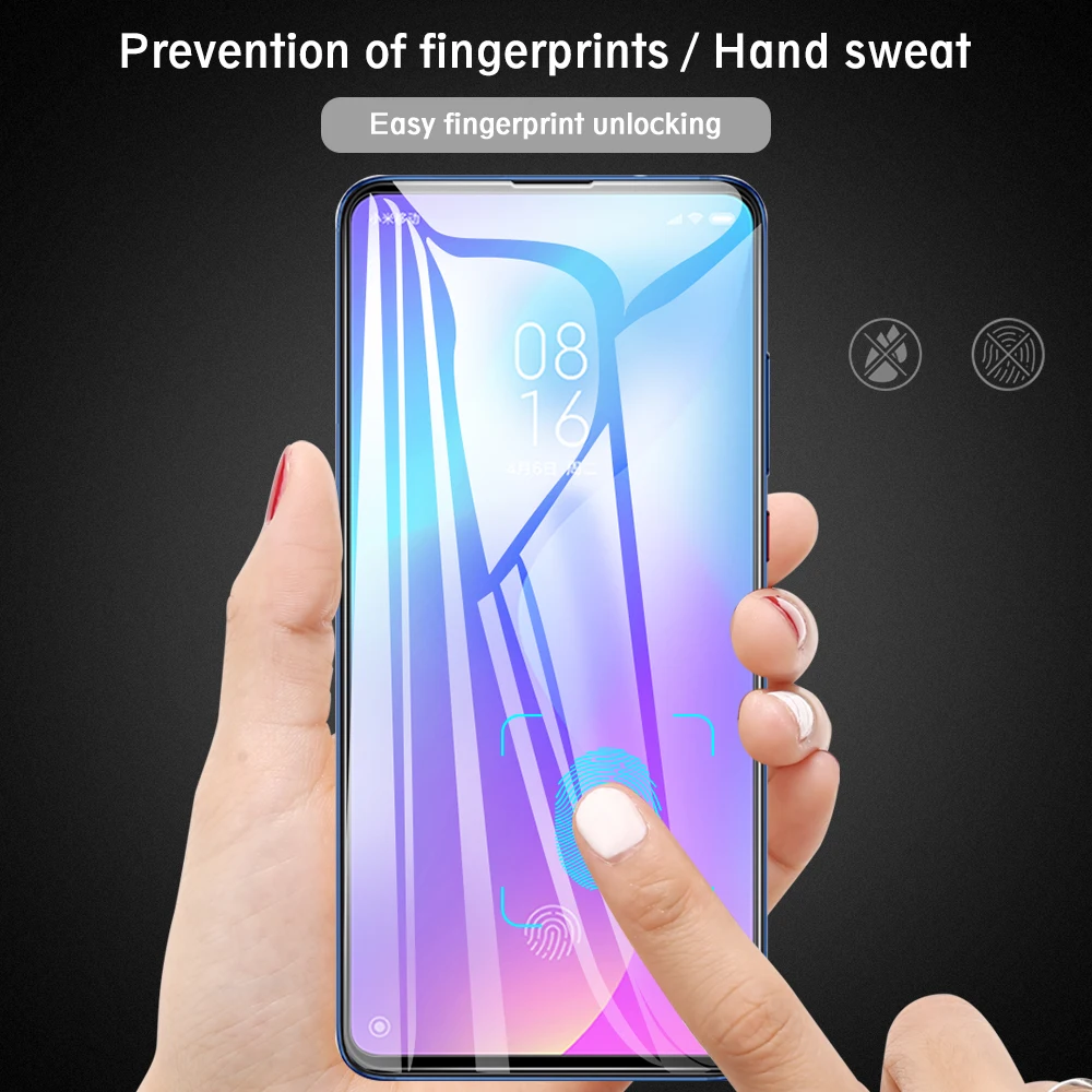 2 в 1 закаленное стекло для Xiao mi Red mi K20 K20pro полное клей Защитное стекло для Xiaomi mi 9T Pro mi 9T Защитная пленка для камеры