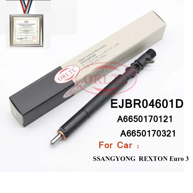 Дизельная Форсунка A6650170121 EJBR04601D A6650170321 EJBR0 4601D OEM для SSANGYONG Kyron REXTON 2 7 Euro 3 |