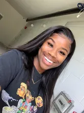 La srta. negro brasileño sin costuras recto 13x4 frente de encaje pelucas de cabello humano Marrón Medio, 4x4, cierre de encaje suizo peluca para las mujeres negras