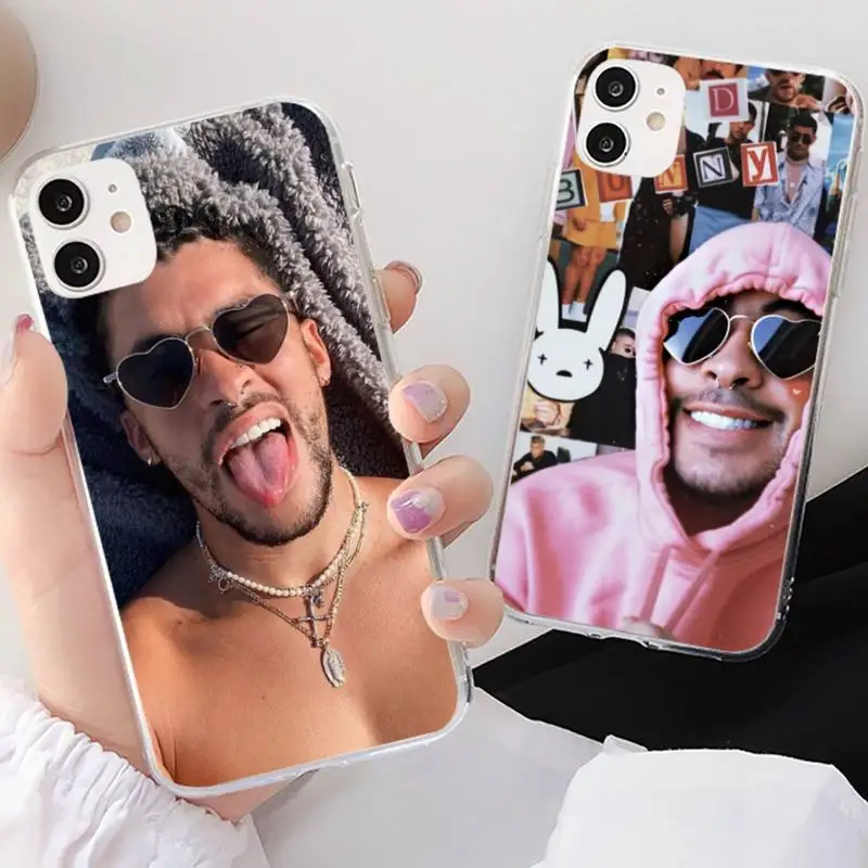 Чехол RuiCaiCa Bad Bunny для iphone 13 8 7 6 6S Plus X 5S SE 2020 XR 11 12 mini pro XS MAX | Мобильные телефоны и