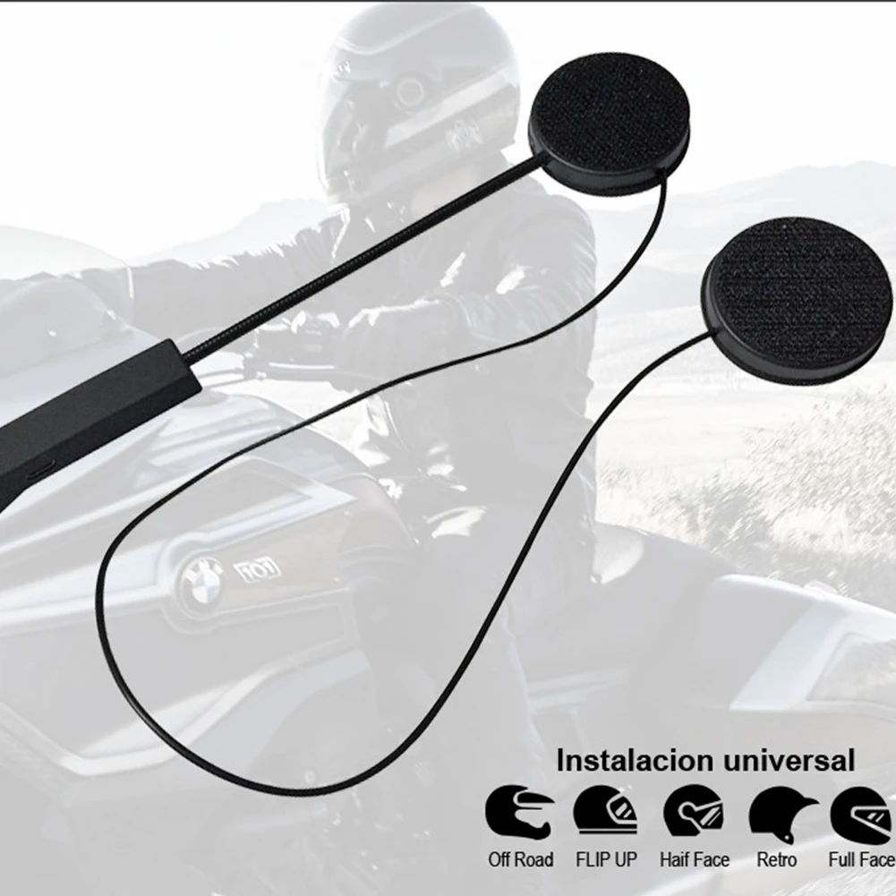 Для мотоциклетного шлема беспроводные длинные резервные колонки Bluetooth с микрофоном для верховой езды легкие в эксплуатации наушники Hands Free