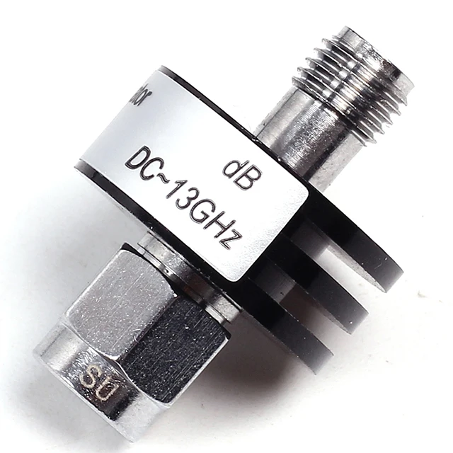 

A7-- 10dB DC-13GHz SMA Coaxial Fixed Attenuator 5W 50 ohm SMA-J/SMA-K