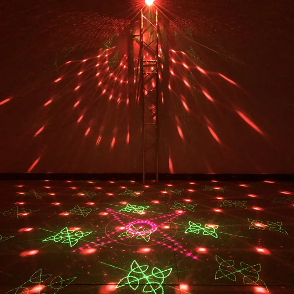 Диско лазерное освещение rgb проектор Вечерние огни лампа диско-шар звуковой активированный лазерный эффект свет для музыки Рождественская вечеринка KTV