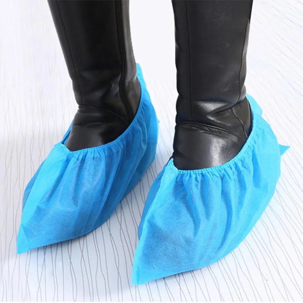 

100pcs Thickening Non-woven Shoe Cover Non-slip Shoe Cover Shoe Covers Disposable Non Slip Shoes Cover Bootie Dropshipping