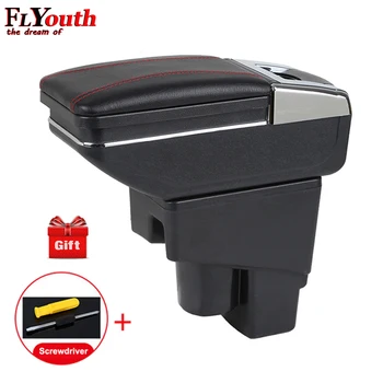 

For Honda Fit Jazz 2003-2007 Car Armrest Box Car Styling Central Store Content Box Cup Holder Interior Auto Accessories