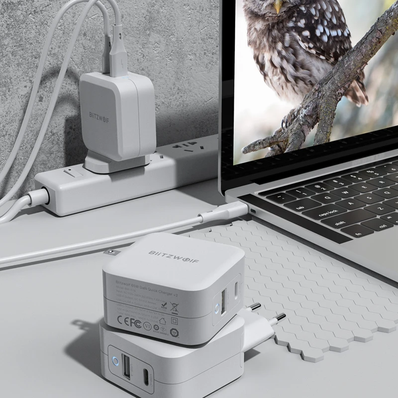 BlitzWolf BW-S18 Gan 65W 2-Port USB-C PD Fast
