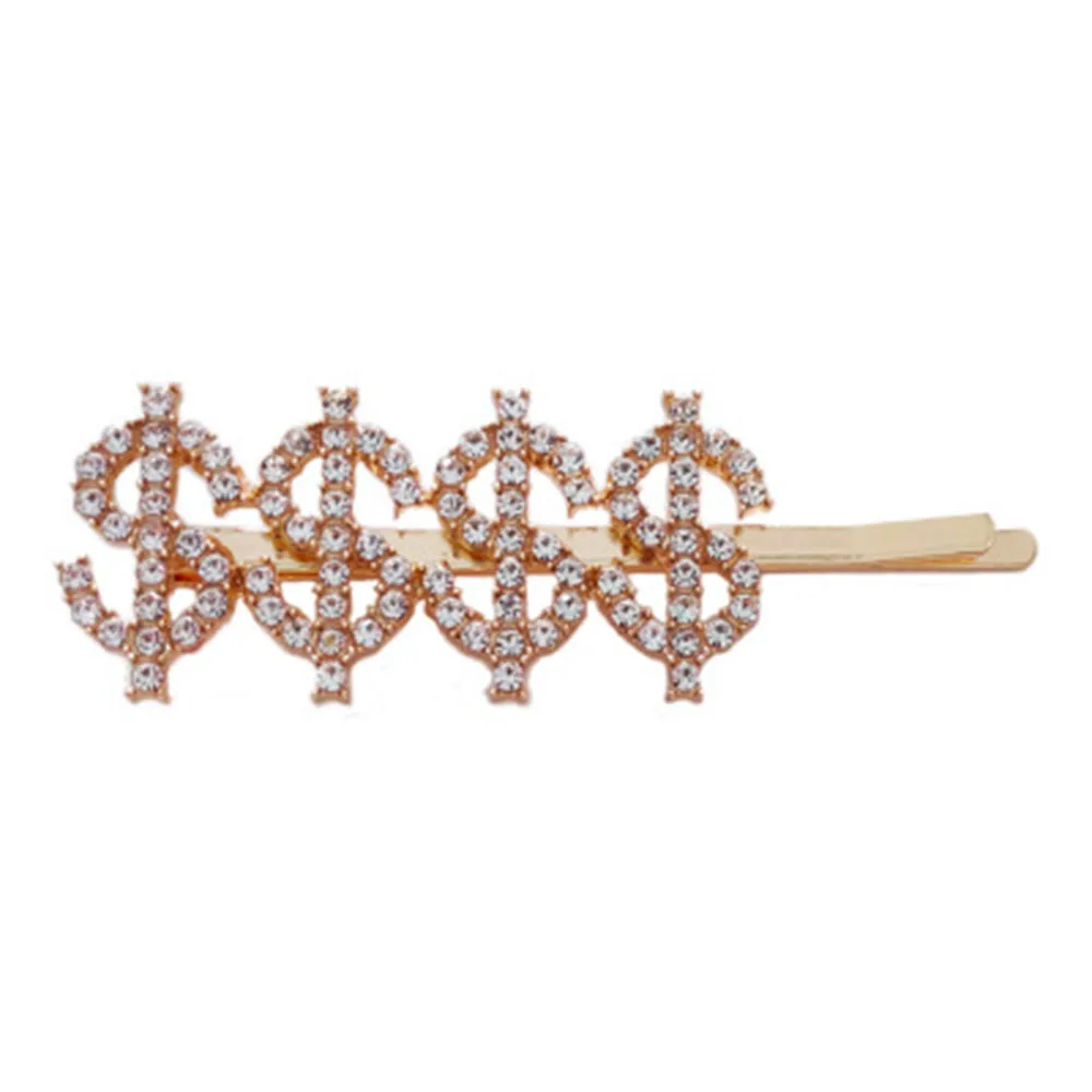 1 шт Цель$ БО$ буквы со стразами шпильки металлические заколки для волос Заколки головные уборы аксессуары для укладки волос для женщин