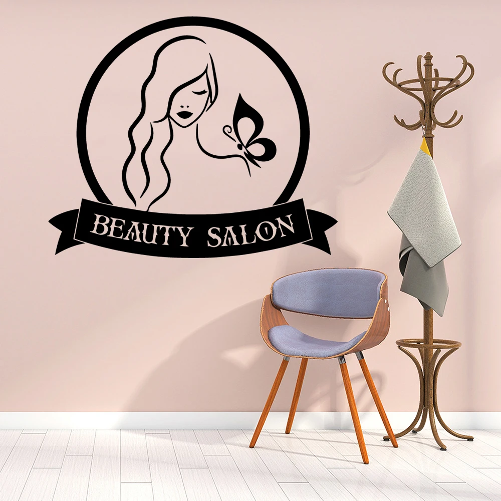 Fashion Style beauty salon Wall Vinyl Stickers For Barber Salon Rooms Wall Decor Decal Beauty Salon Pvc Sticker Murals Fashion Style beauty salon Wall Vinyl Stickers For Barber Salon Rooms Wall Decor Decal Beauty Salon Pvc Sticker Murals