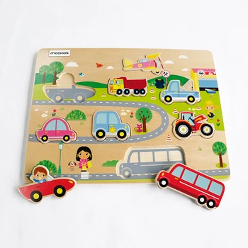 

Kids Wooden Toys For Children Animal/Cars Carton Puzzle Jigsaw Puzzles Baby Toys Child Early Educational Toys toy puzzle