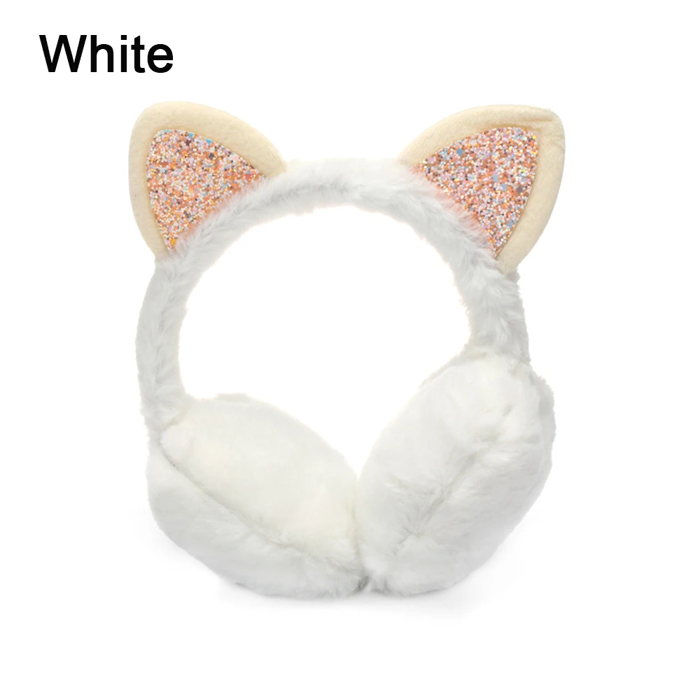 white 1 предмет; Новинка; модные удобные мягкие теплые наушники для девочек и мальчиков; хлопковые плюшевые теплые наушники с имитацией кроличьего меха; защита ушей - Цвет: white