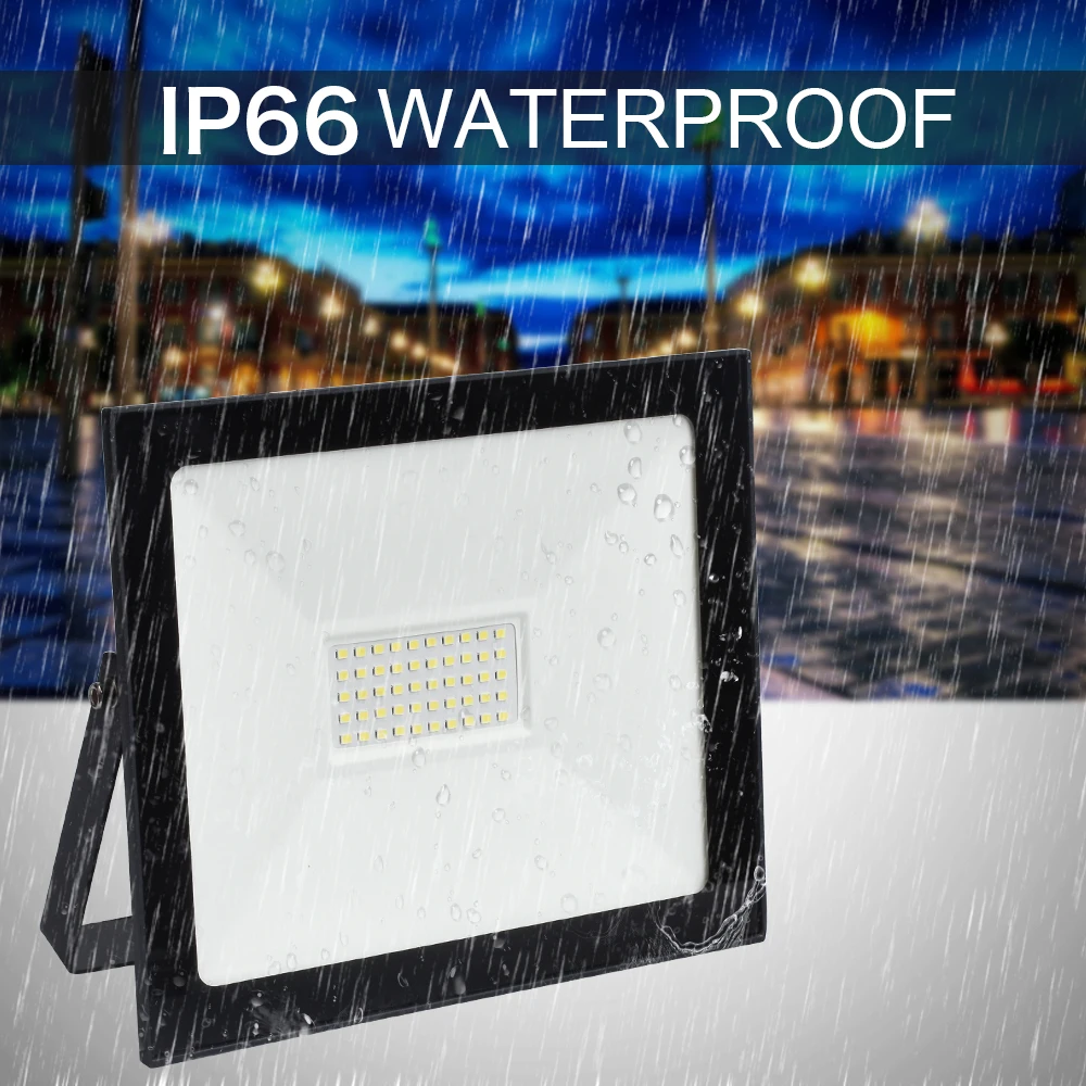 10W 20W 30W 50W 100W Led Flood Light 220~240V Outdoor Spotlight Floodlight Reflector IP66 Waterproof Garden Lighting 20w led floodlight