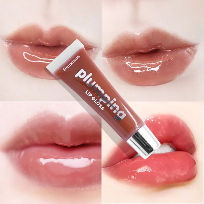 

Moisturizer Plumping Lip Gloss Long-lasting Shimmer Lipgloss Liquid Lip Plumper Makeup Volume Shiny VitaminE Lip Tint Jelly Lips