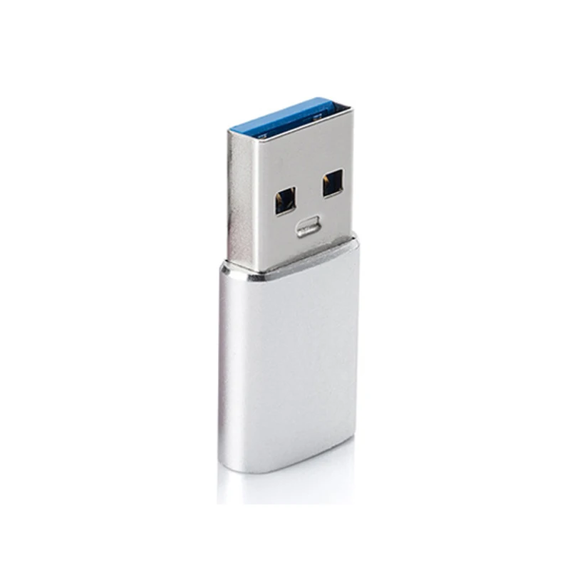 Silver Тип C Женский USB 3,0 Мужской Otg адаптер зарядное устройство конвертер для Macbook Nexus huawei USB C type-C к Usb зарядному адаптеру - Color: Silver