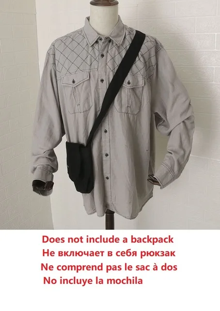 Winter Men Plaid Shirt Plus Size 7XL 8XL 9XL Long Sleeve Pockets Cheap Low Price Oversize Fat Vintage 58 60 Loose Cotton Shirts - Цвет: Серый