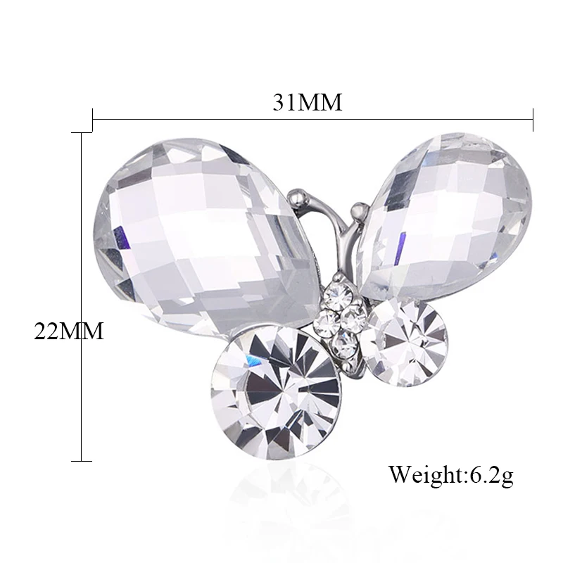 Блестящие черно-белые Кристальные Броши с насекомыми-бабочками для женщин, стразы, брошь в виде животных, булавки, элегантные аксессуары, ювелирные изделия, подарки