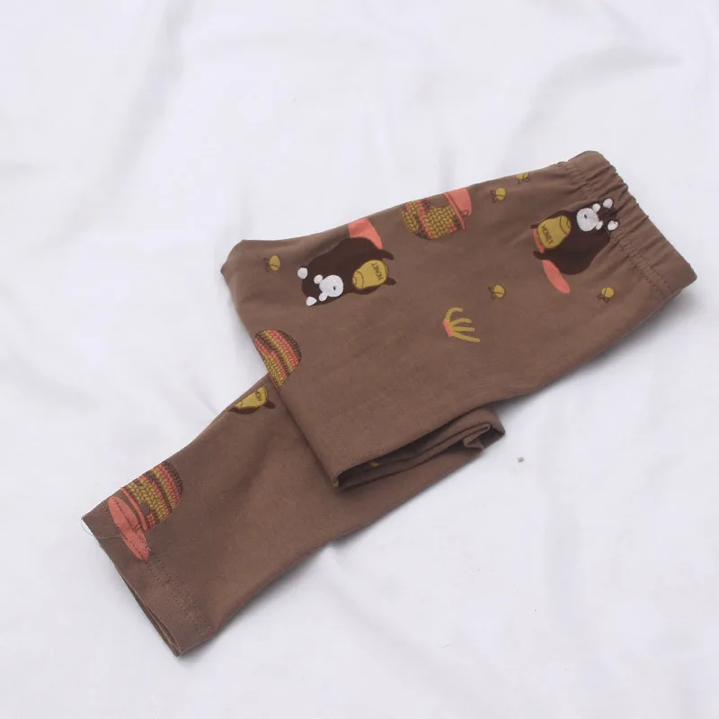 Toddler Baby Girls Leggings Kids Pants Warm Leggings Girl Pattern Stretchy Pants Trousers toddler girl winter clothes - Цвет: 02