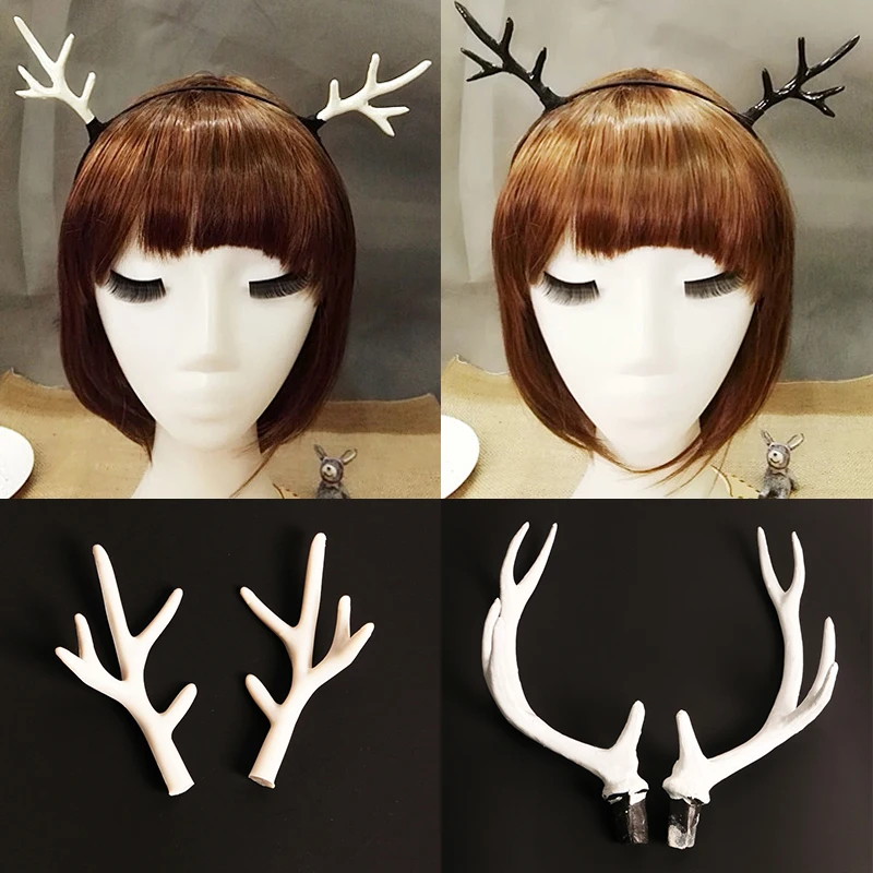Handmade Deer Horn Simulation Antlers Deer Antlers Handcraft Cosplay Headband Horn Artificial Christmas Decor Party Cosplay