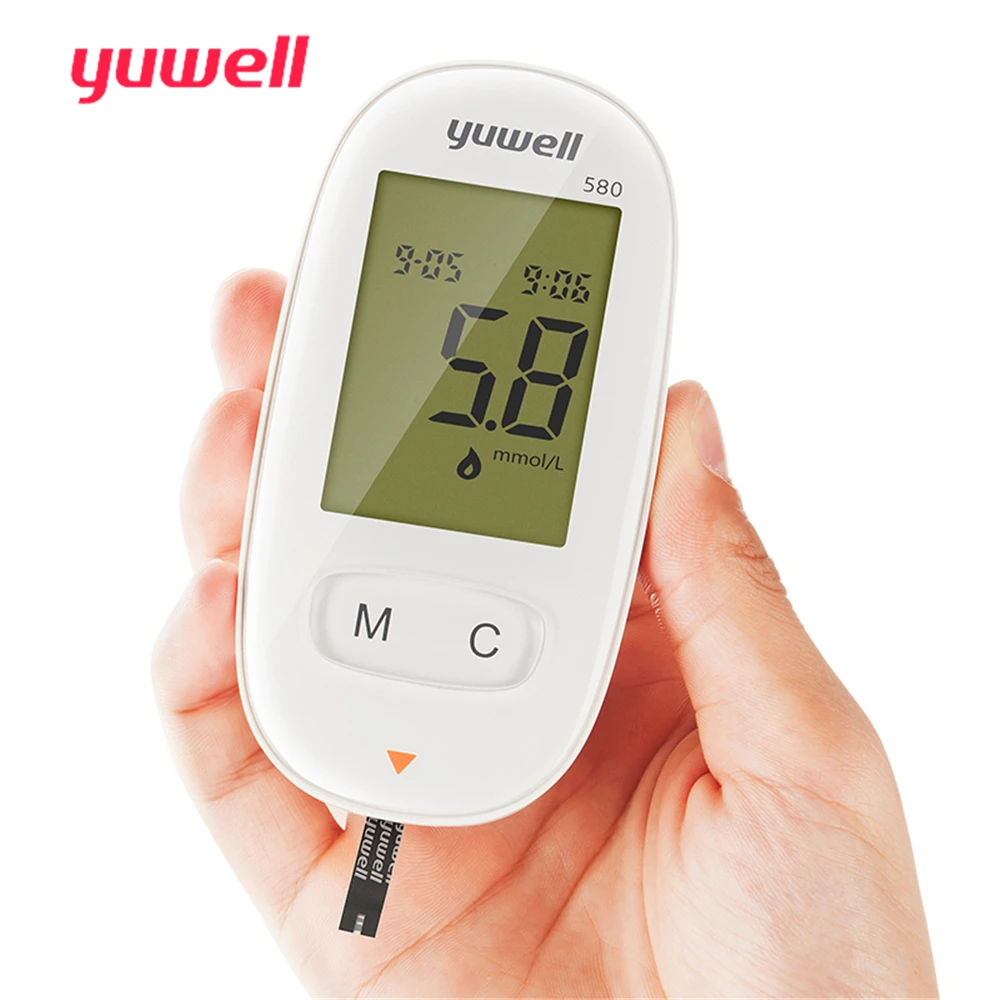 Приборы для измерения уровня глюкозы в крови yuwell, тестер дома точные измерения уровня глюкозы в крови измерительный прибор медицинский голос для измерения уровня глюкозы в крови