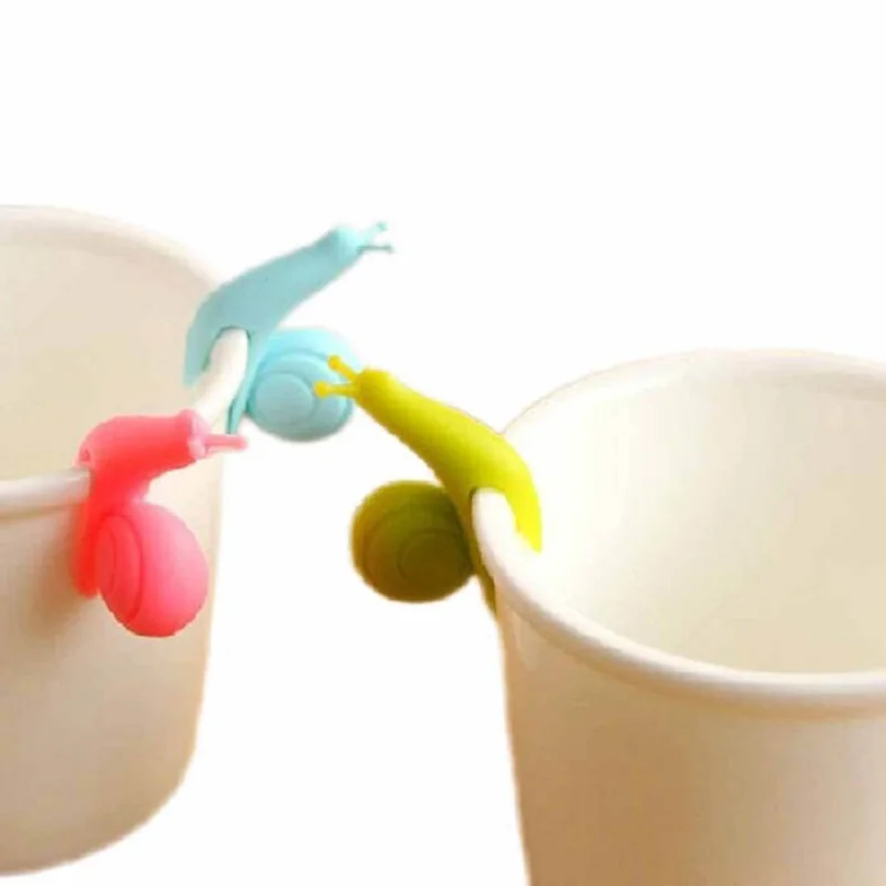

1 pcs/Set Cute Snail Shape Tea Bag Clip Cup Mug Tea Infusers Strainer Clips Party Decor Random Color Tea Bag Holder 70