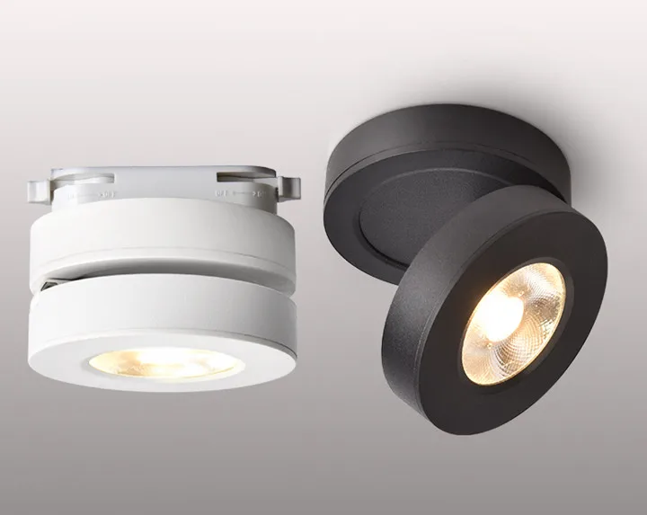 Levou as Luzes do Tecto Lâmpadas de Teto de Led Graus de Rotação Luzes da Trilha Luz de 360 Superfície Montado Spot Led Cob 3w 5w 7w 2 Cheap Downlights