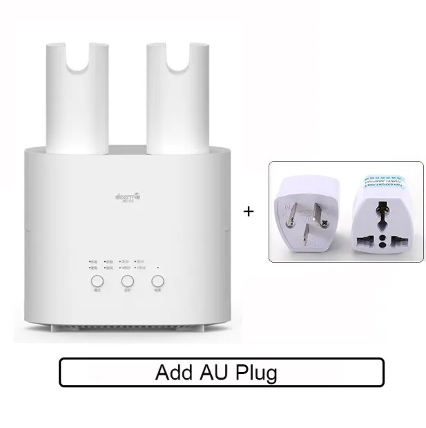 Add AU Plug Xiaomi Deerma сушилка для обуви Интеллектуальный многофункциональный выдвижной Многофункциональный эффект стерилизации u-образный воздух - Цвет: Add AU Plug
