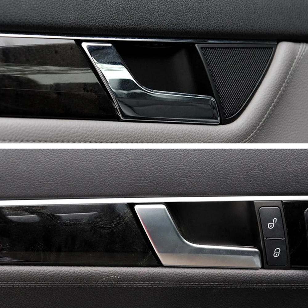 Для Benz c-класс W204 C230 C250 C350 C63 07-14 межкомнатные дверные ручки автомобильные аксессуары хромированные левая/правая дверные ручки стиль