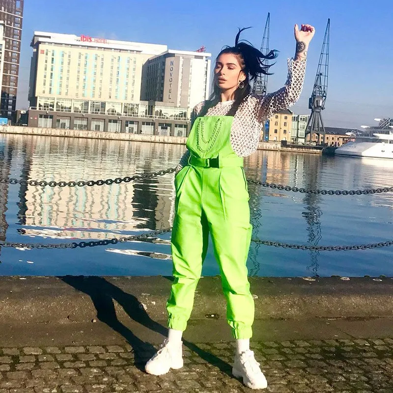 

Casual Strappy Sleeveless Loose Long Jumpsuit 2019 Spring Ladies Solid jumpsuits Dungaree Party Overalls