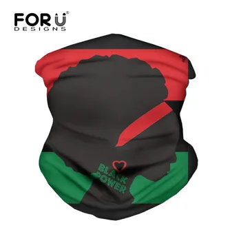 

FORUDESIGNS Magic Headband Scarf African UNIA Flag Print Multifunction Seamless Bandanas Men Women Dustproof Polyester Scarves